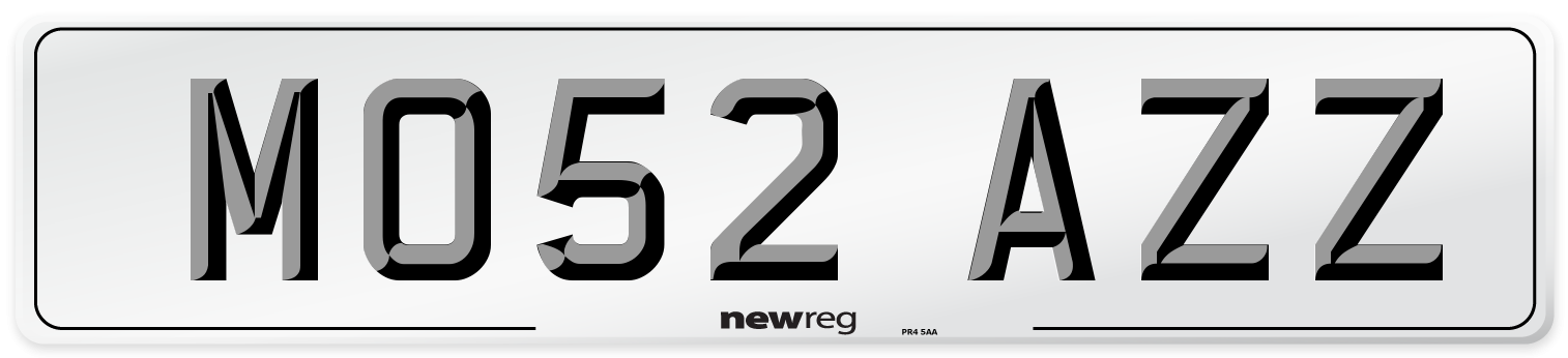 MO52 AZZ Number Plate from New Reg
